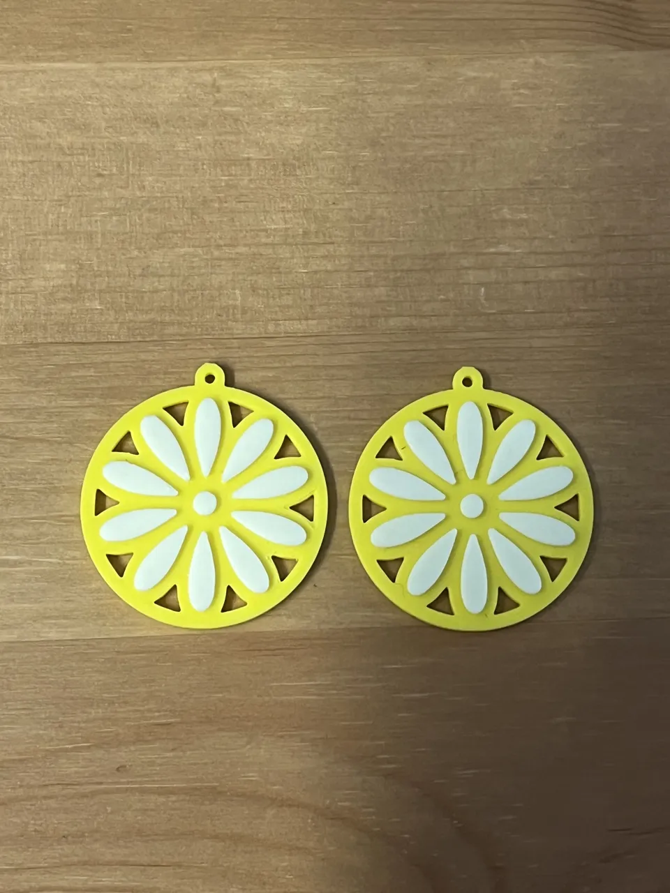 flower earrings view 2
