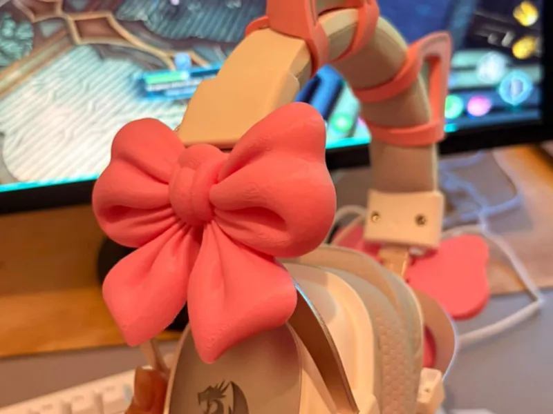 Cute Headset Bow Clip | Moño para Auriculares