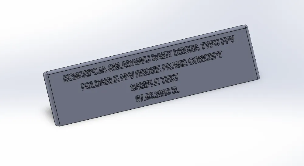 FPV Drone Stand with Custom Name Plate - Free 3D Print Model - MakerWorld