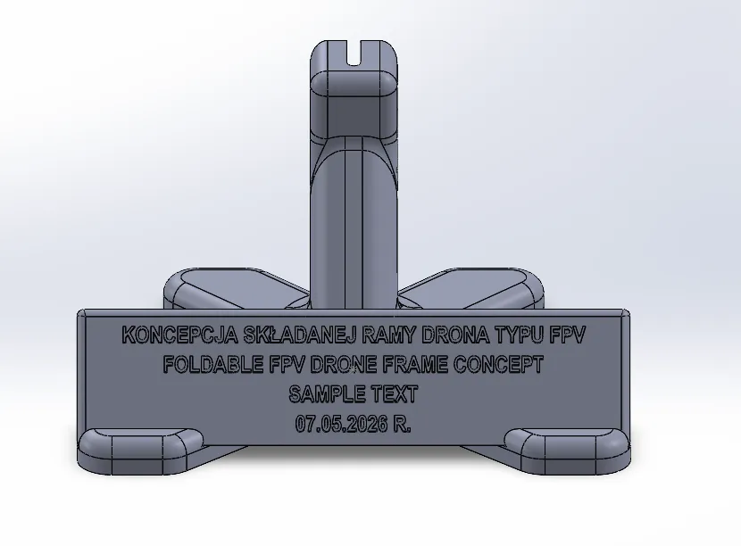FPV Drone Stand with Custom Name Plate - Free 3D Print Model - MakerWorld