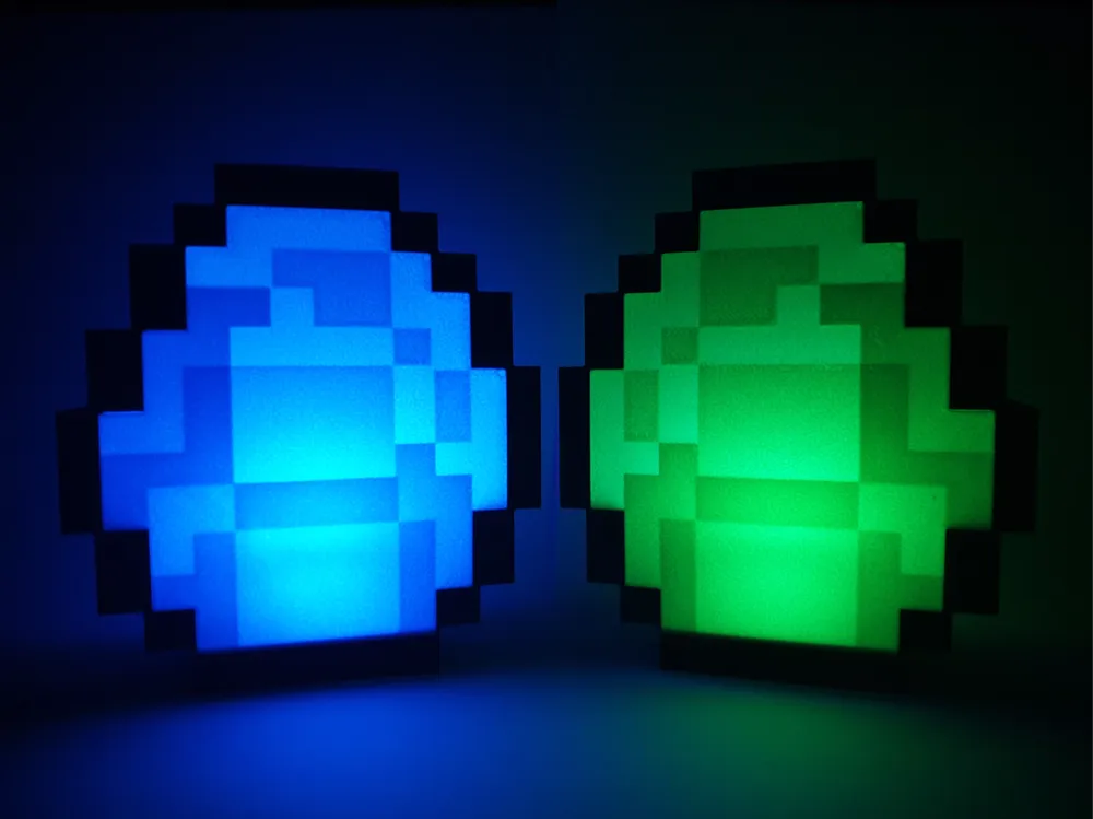 Led Minecraft Pfp Minecraft Diamond Emerald Gold Lamp - Tealight LED by Pioterzero ...