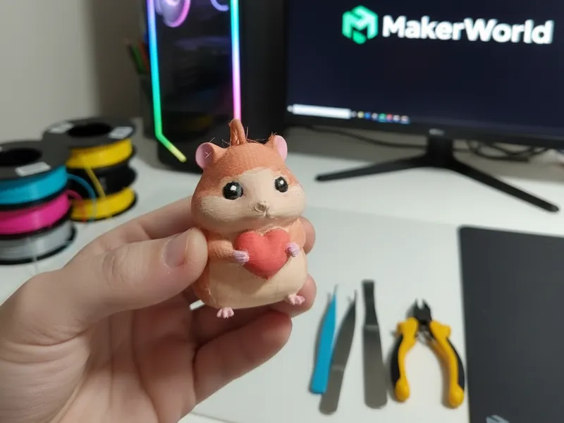 Llavero adorable de hámster.
