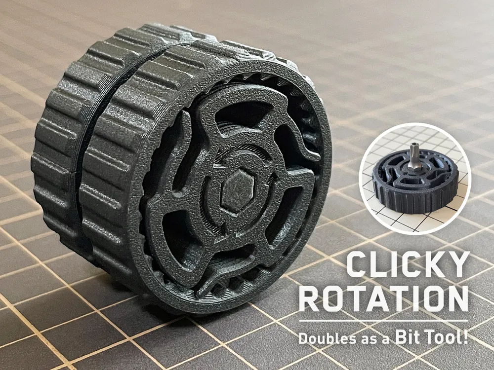 Ratcheting Wheel Fidget by TrocheHole MakerWorld