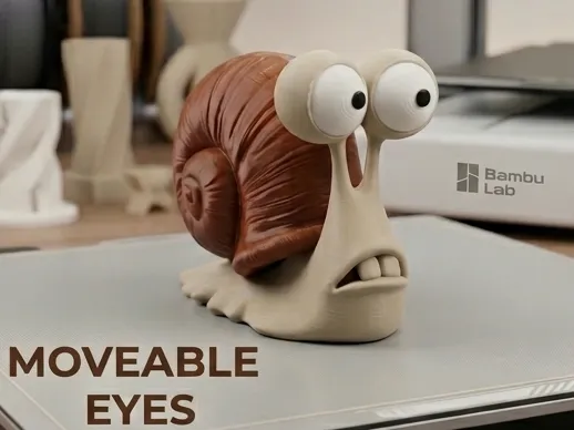Flexible Snail-Buddy Figure - Toys - PLA - 3D printed product