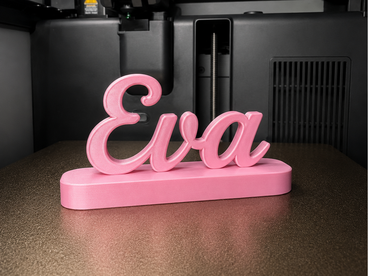 Custom Script Name Stand – Elegant Desk Decor 