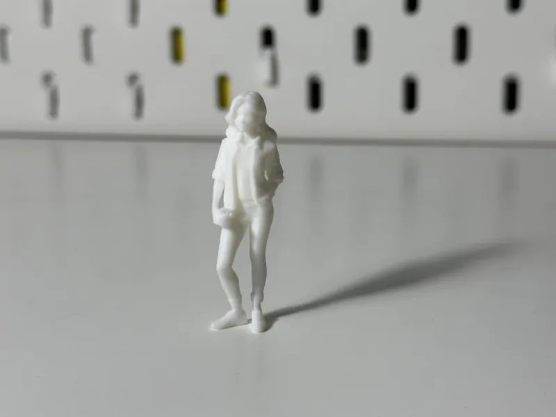 Miniature Girl/Tourist/Photographer for Diorama