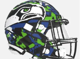 Seahawks Mosaic Helmet