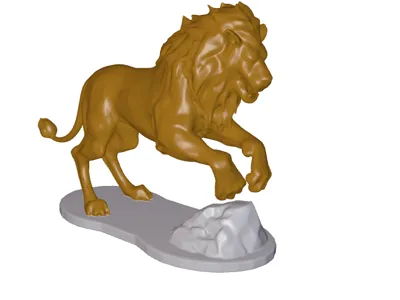 Attacking Lion