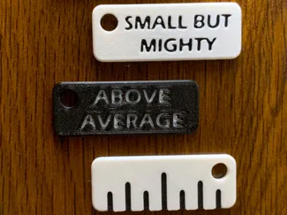 Funny Mini Ruler Keychain