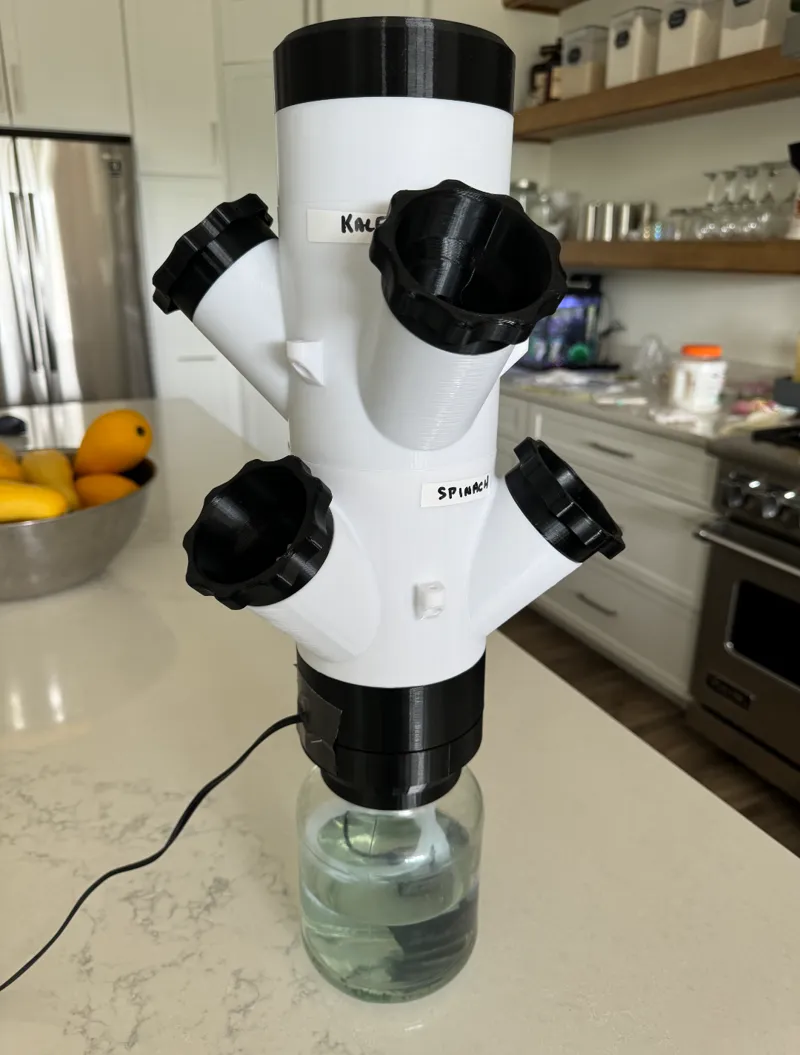 Hydroponic Tower Garden 80mm Pickle Jar Adapter