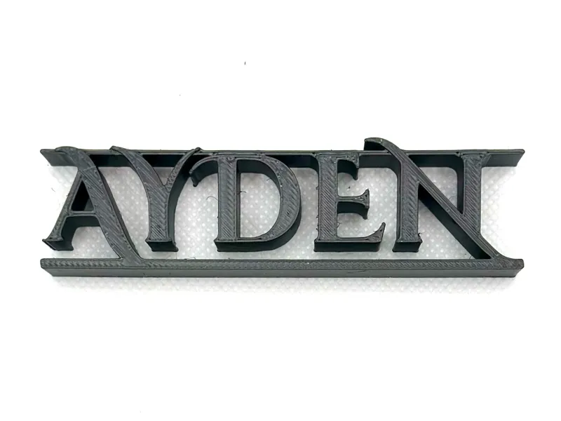 BoldName Custom Nameplate – Ayden Edition
