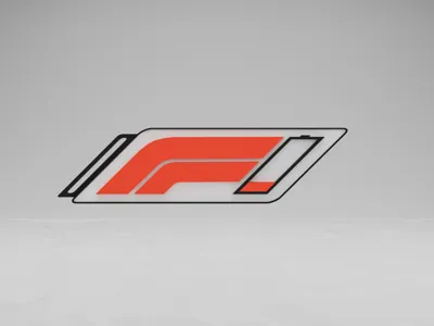 F1 Logo Keyring - Low Battery
