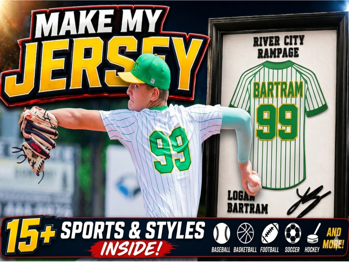 Make My Jersey - Shadowbox Edition Customizable 