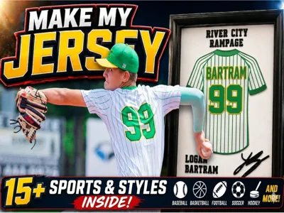 Make My Jersey - Shadowbox Edition Customizable 