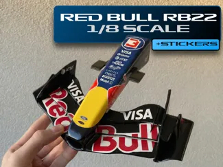 Red Bull RB22 F1 2026 Front Wing 1/8 Scale +decals