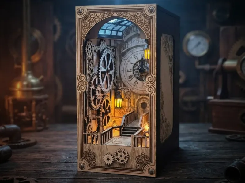 Steampunk Clock Room - Book Nook