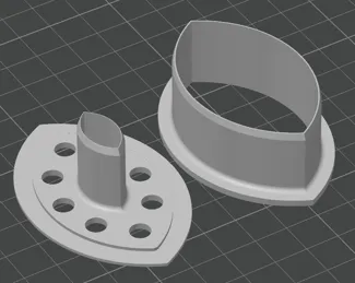 Cookie cutter 2 parts