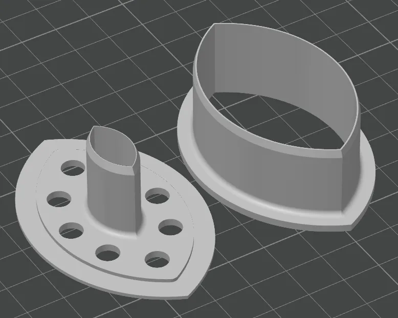 Cookie cutter 2 parts