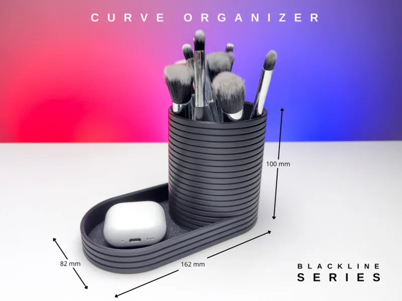 Pen Holder with Storage Tray for Desk Setup