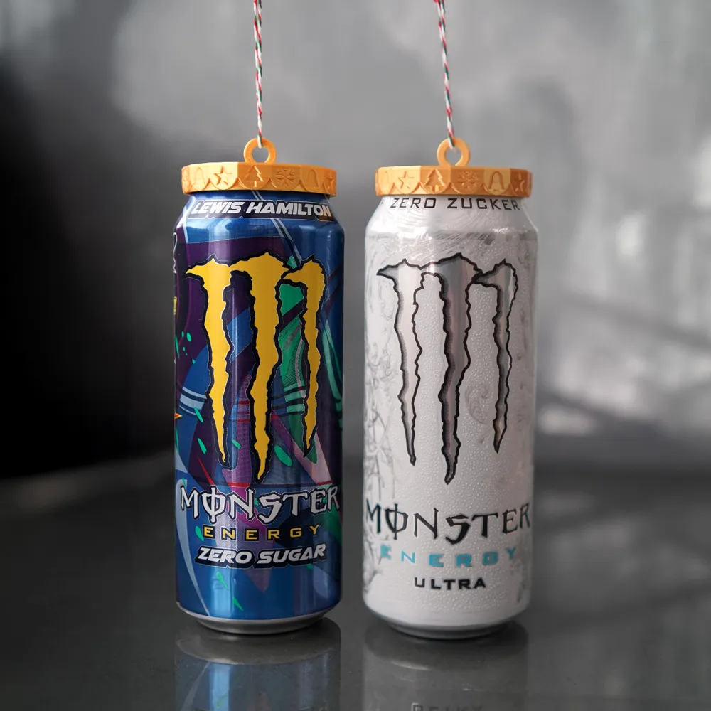Adorno de Monster Energy - Modelo de impresión 3D gratuito - MakerWorld, image size:1000x1000