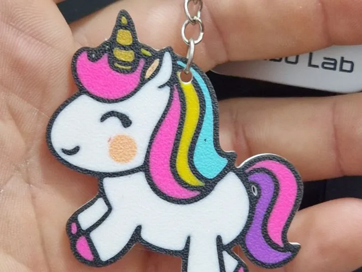 unicorn keychain by kriativu 3D MakerWorld: Download Free 3D Models - 3D model önizlemesi