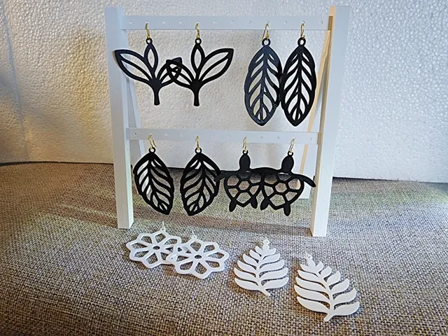 Boho Nature Earrings | Leaf & Turtle Set