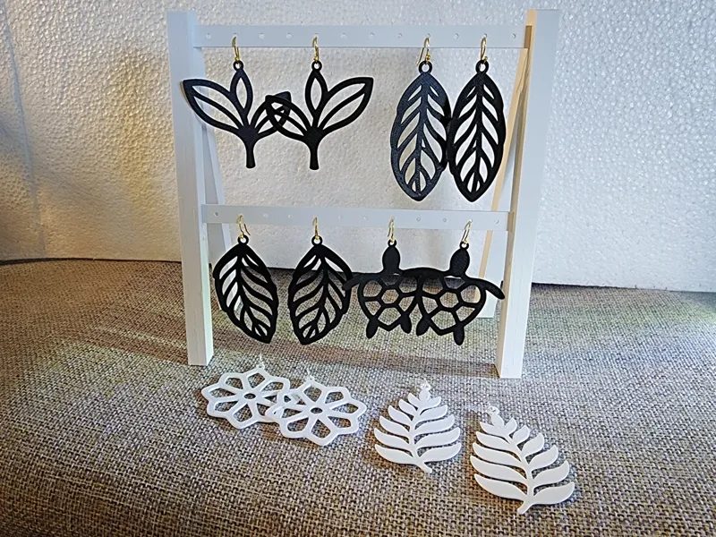 Boho Nature Earrings | Leaf & Turtle Set