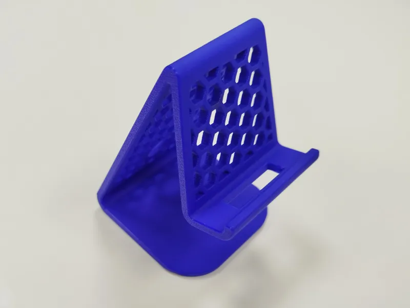 Soporte para teléfono móvil con patrón hexagonal