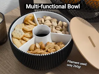 Multifunctional Ribbed Bowl - Pistachio, nuts,etc.
