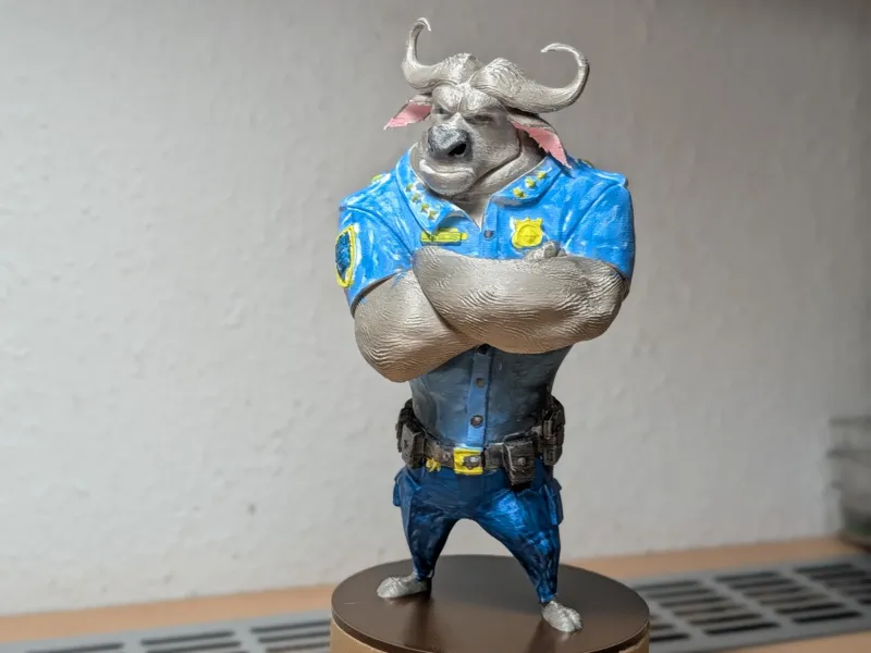 Chief Bogo - Zootopia Police Chief (3D Coloring)