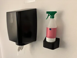 Wall mount for Ø84 spray bottle