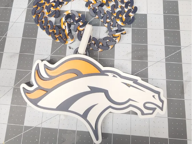 Denver Broncos Hype Chain Large Cuban Chain