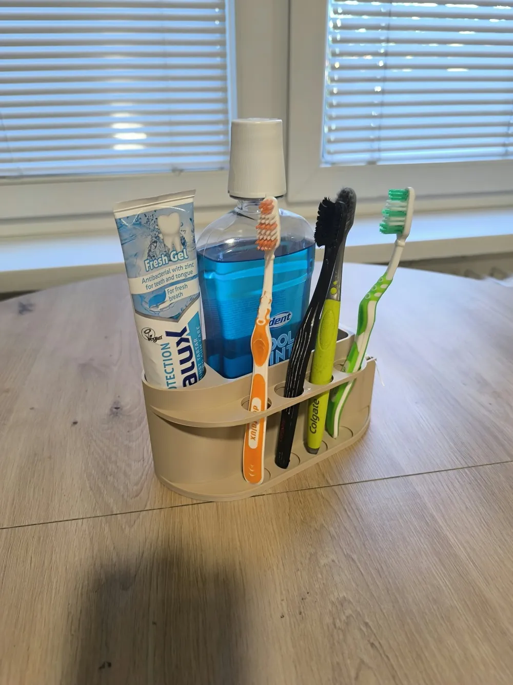 Hot Toothbrush Toothpaste Add All-in-One Toothbrush & Mouthwash Organizer - Free 3D Print Model ...