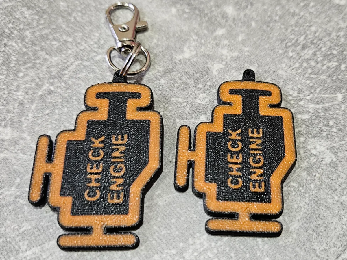Keychain Check Engine Check Engine keychain - Free 3D Print Model - MakerWorld