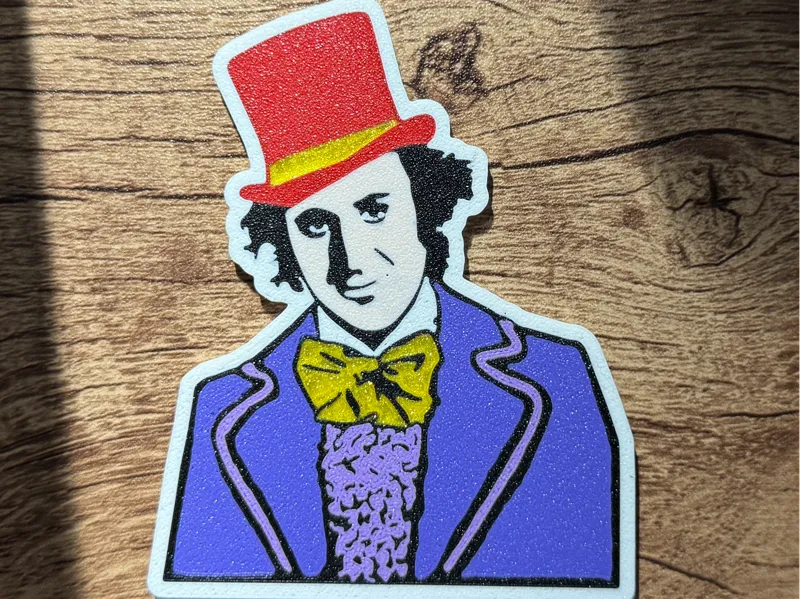 Willy Wonka Magnet (8x3mm magnets)