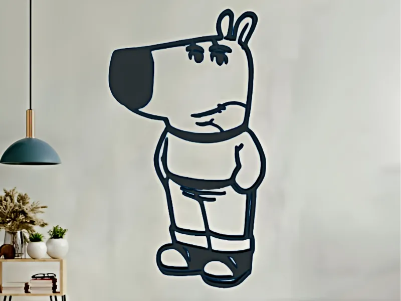 Chill Guy meme wall art