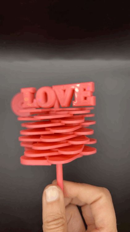 Love Hearts Flip Flap Spinner