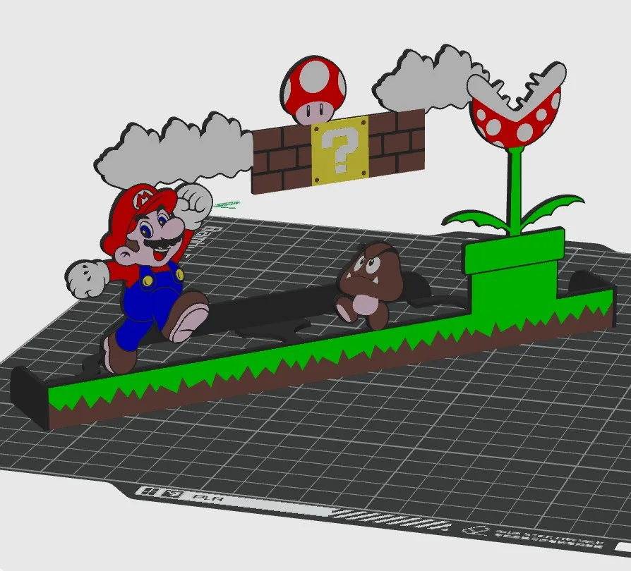 Switch 2 Mario Model SUPER MARIO decoration for NINTENDO SWITCH 2 dock by Adrix82 MakerWorld ...
