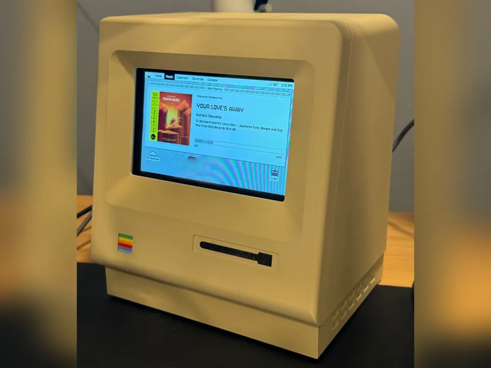 Desk Mac: 1984-style Raspberry Pi 4 display case - Free 3D Print Model ...