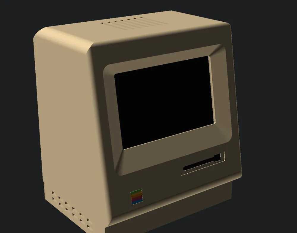 Desk Mac: 1984-style Raspberry Pi 4 display case - Free 3D Print Model ...