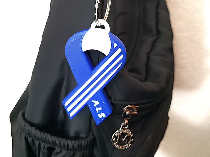ALS Awareness Keychain