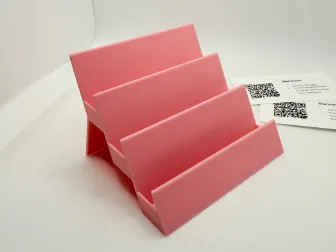 3-Row Business Card Holder – Tiered Display Stand