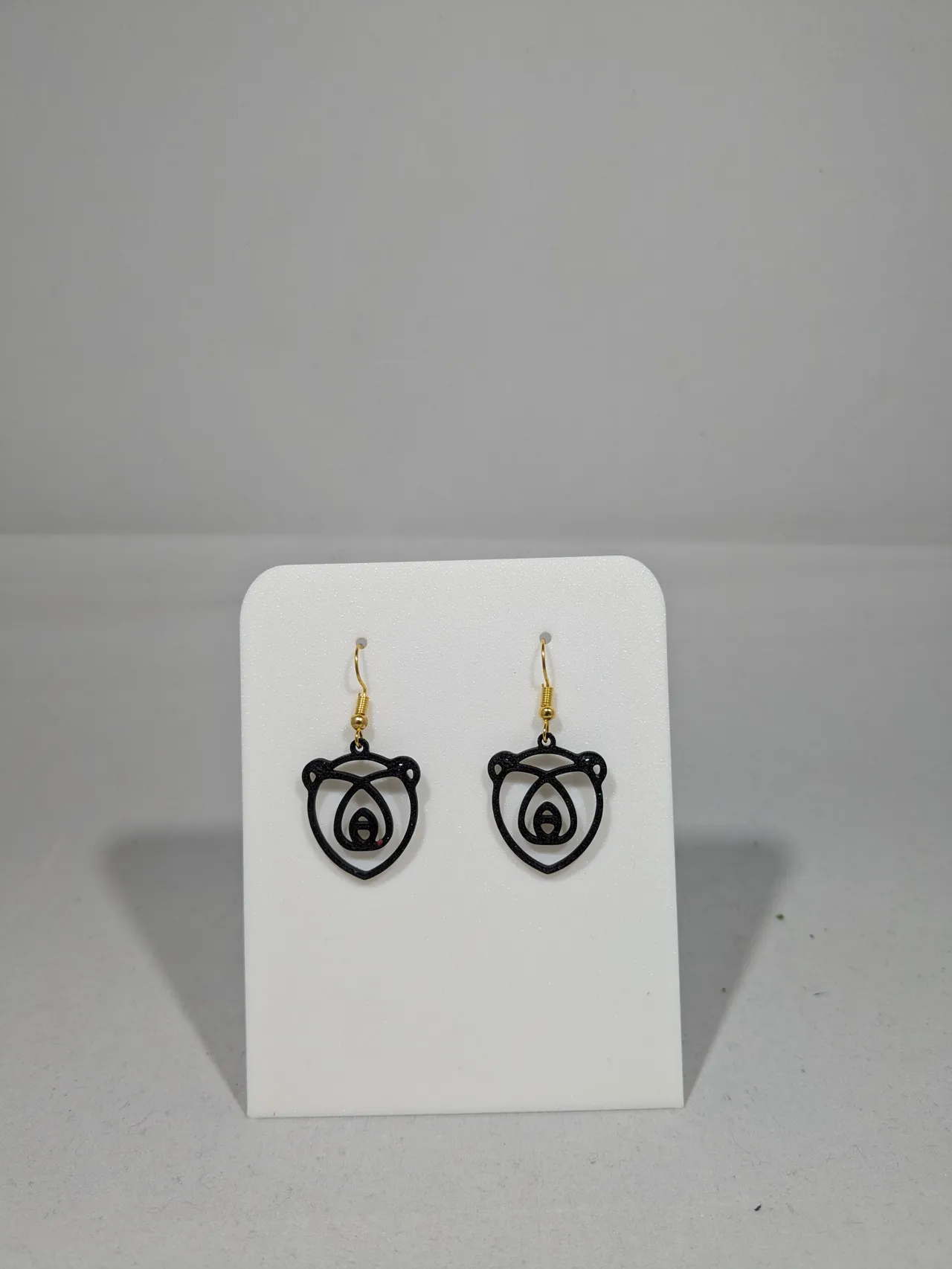 Bear earrings view 4