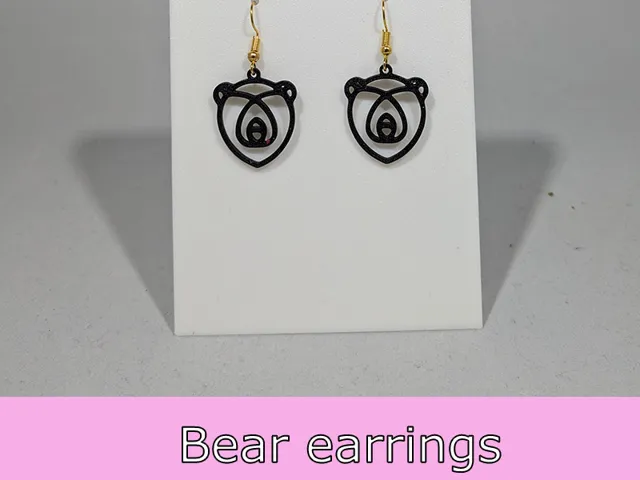 Bear earrings