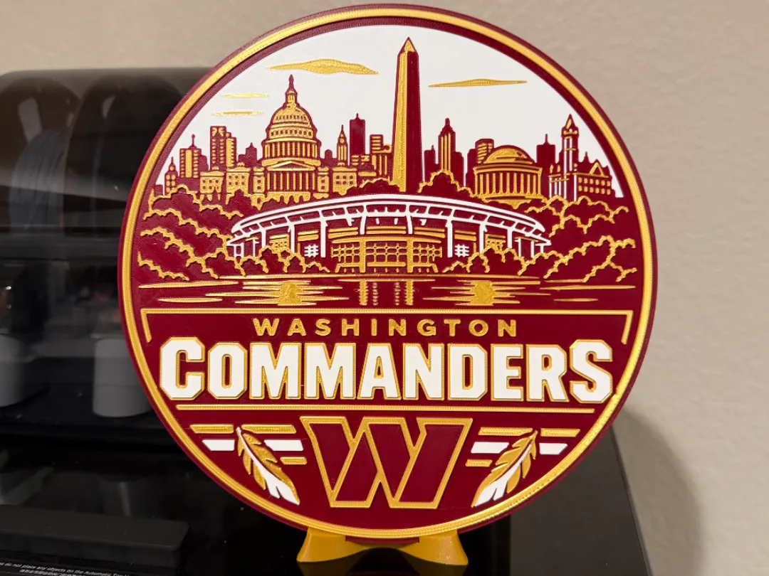 Washington Commanders Sign - Free 3D Print Model - MakerWorld