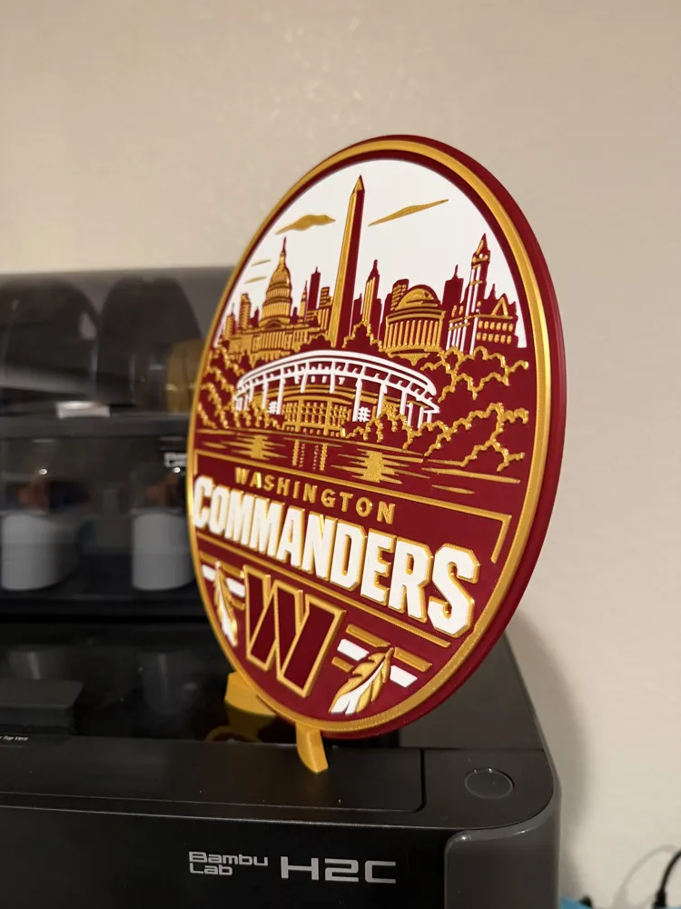 Washington Commanders Sign - Free 3D Print Model - MakerWorld