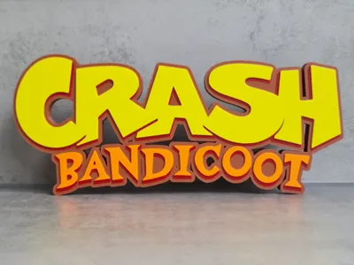 Crash Bandicoot Logo / Sign 