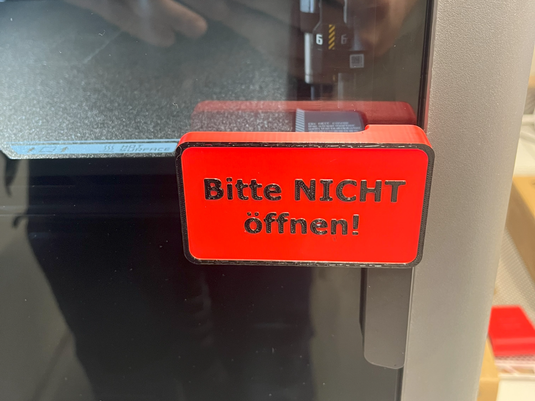 Schild Nicht öffnen H2-Serie
