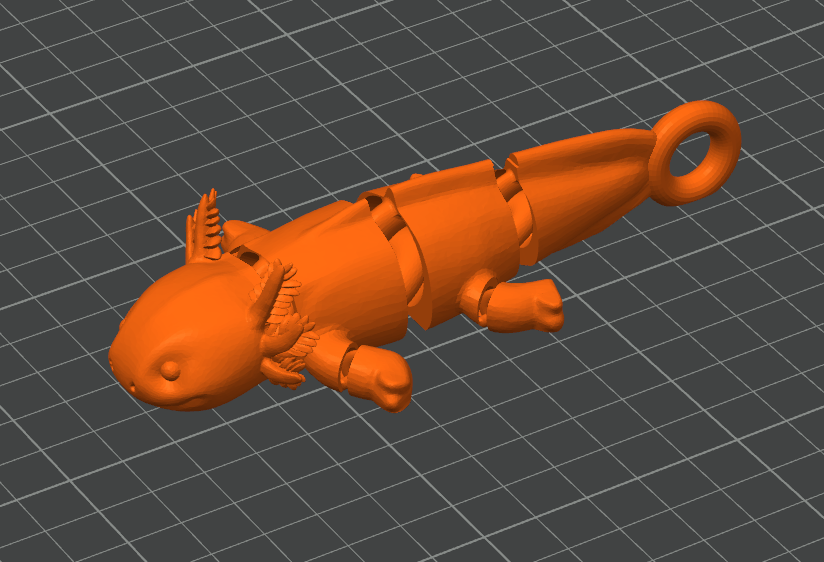 Miniatura 3 do modelo 3D Flexi-Articulated Axolotl - Quick & Easy Print
