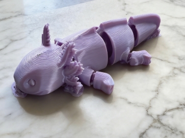 Miniatura 4 do modelo 3D Flexi-Articulated Axolotl - Quick & Easy Print